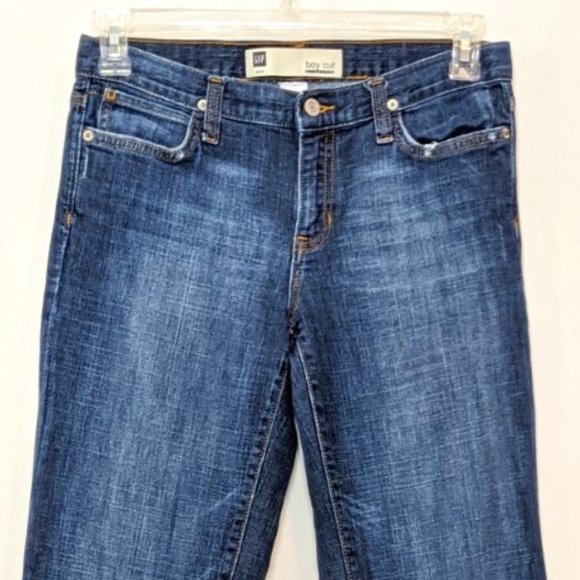 Gap Boy Cut Stretch wide Leg Jeans SZ 4 - Picture 2 of 7